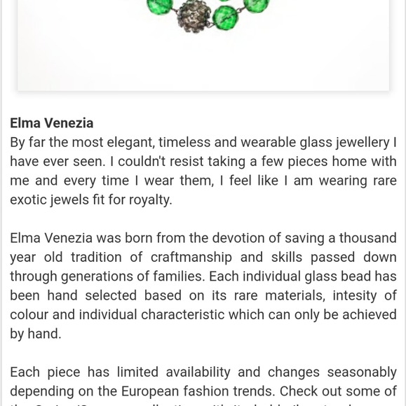 🇨🇦 Vintage Venetian Glass Bracelet by Elma Venezia - Picture 7 of 8